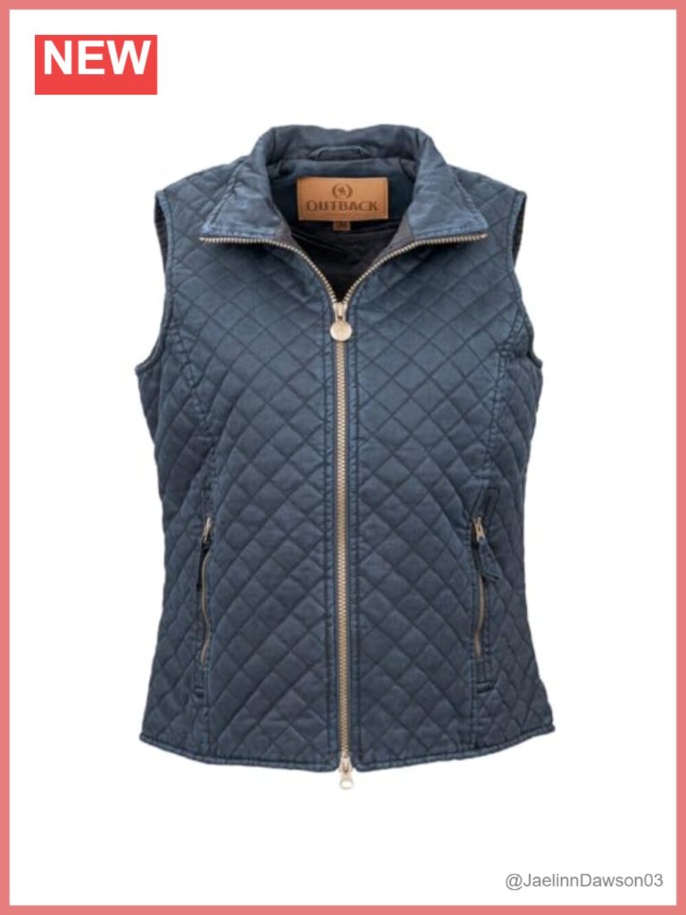 Quilted Water-Resistant Insulated Vest with Zip Pockets